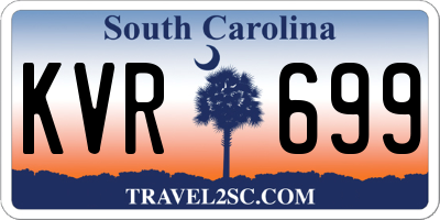 SC license plate KVR699