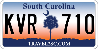 SC license plate KVR710