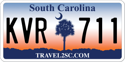 SC license plate KVR711