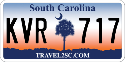 SC license plate KVR717