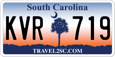 SC license plate KVR719