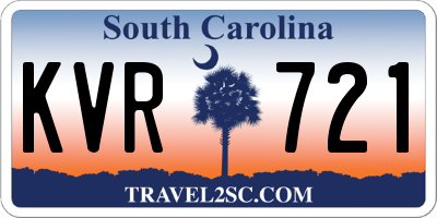 SC license plate KVR721