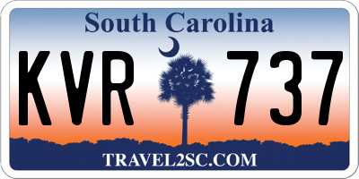 SC license plate KVR737
