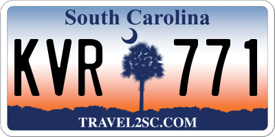 SC license plate KVR771