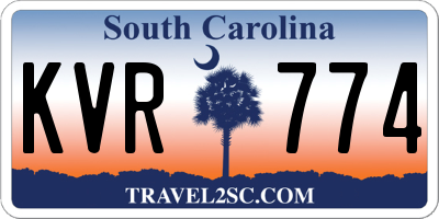 SC license plate KVR774
