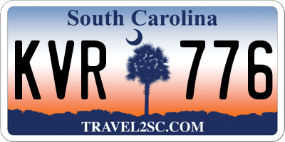 SC license plate KVR776