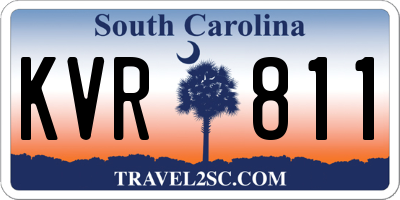 SC license plate KVR811