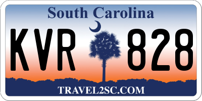 SC license plate KVR828