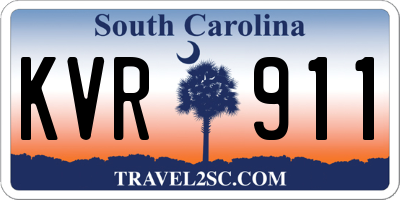 SC license plate KVR911