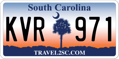 SC license plate KVR971