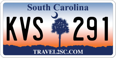 SC license plate KVS291