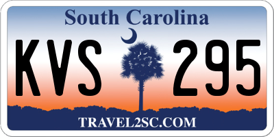 SC license plate KVS295