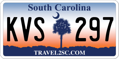 SC license plate KVS297