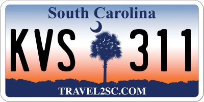 SC license plate KVS311