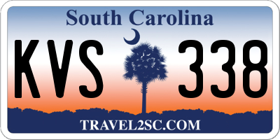SC license plate KVS338