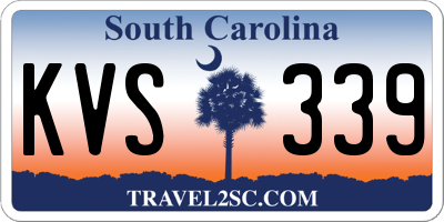 SC license plate KVS339