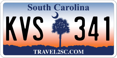 SC license plate KVS341