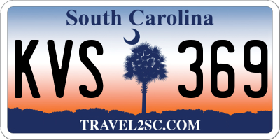 SC license plate KVS369