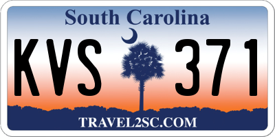 SC license plate KVS371