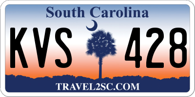 SC license plate KVS428