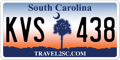 SC license plate KVS438