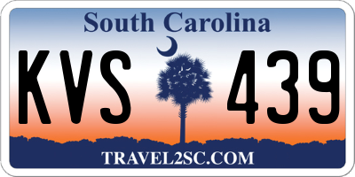 SC license plate KVS439