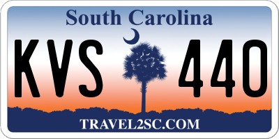 SC license plate KVS440