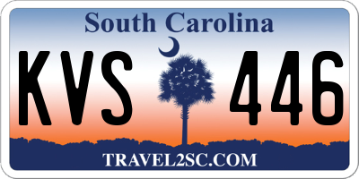 SC license plate KVS446