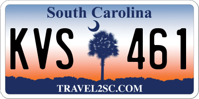 SC license plate KVS461