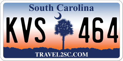 SC license plate KVS464