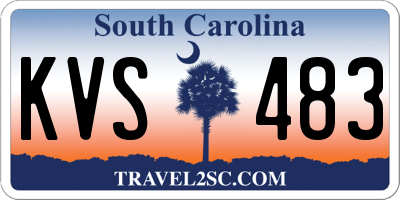 SC license plate KVS483