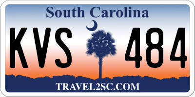 SC license plate KVS484