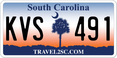 SC license plate KVS491