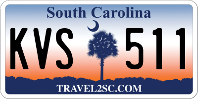 SC license plate KVS511