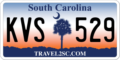 SC license plate KVS529