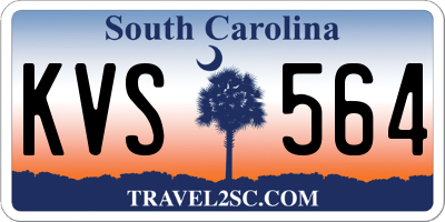 SC license plate KVS564