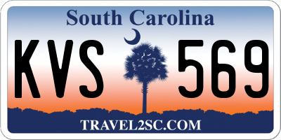 SC license plate KVS569