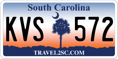 SC license plate KVS572