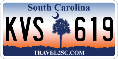SC license plate KVS619