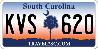 SC license plate KVS620