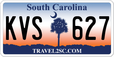 SC license plate KVS627