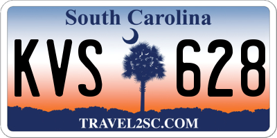 SC license plate KVS628