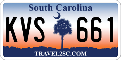 SC license plate KVS661