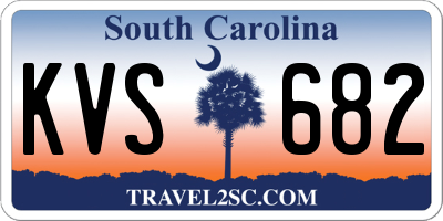 SC license plate KVS682