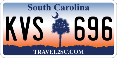 SC license plate KVS696