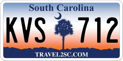 SC license plate KVS712