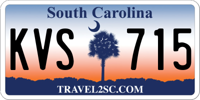 SC license plate KVS715