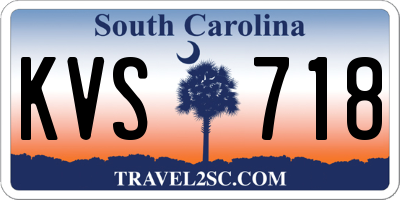 SC license plate KVS718