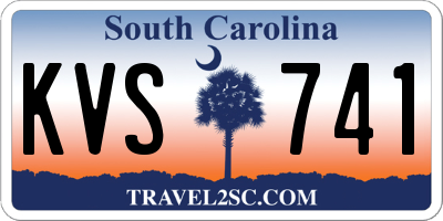 SC license plate KVS741