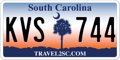 SC license plate KVS744